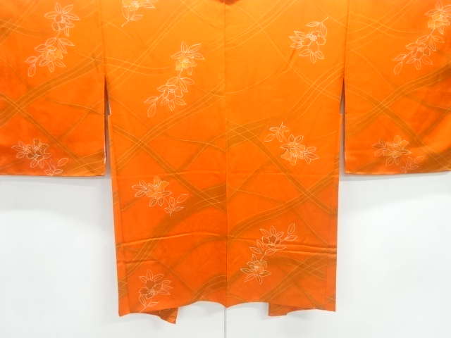 JAPANESE HAORI / UNUSED / FLORAL PLANTS